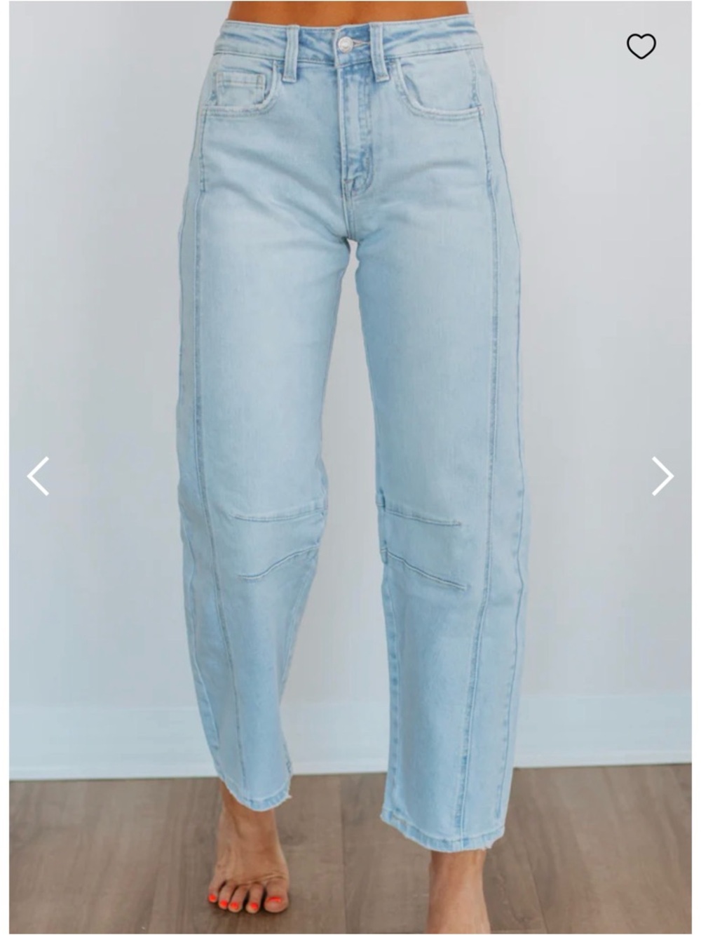 Flying Monkey Light Wash High-Rise Cropped Straight Jeans